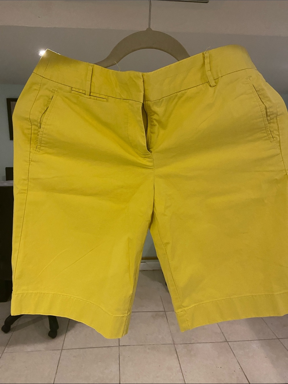 J. Crew Women's Mustard color Chino Shorts size S